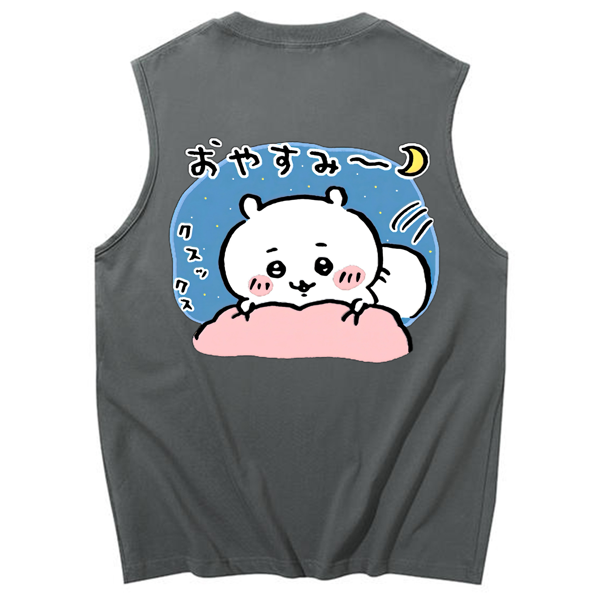 （画像用） ちいかわ ちいかわ Chii-kawa chiikawa コットン100％タンクトップ（背面プリント）